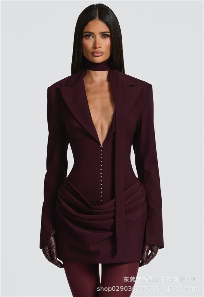 Formal Wear Gowns For Women - Langer Schal für Damen, 1-teiliger Blazer