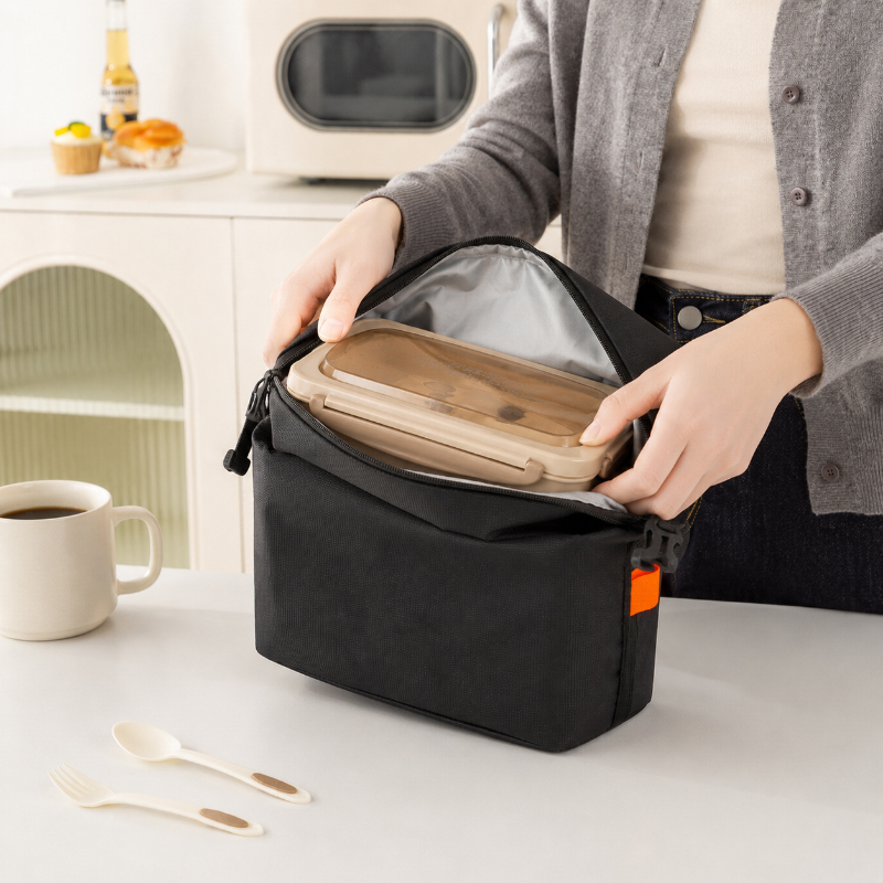 Structured Handbag Work - Wiederverwendbare Isolierte Lunch-Tasche Tragbare Thermische Kühltasche