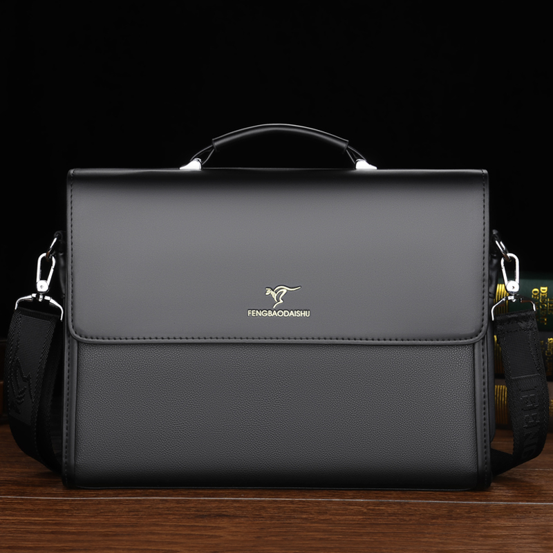 Structured Handbag Work - 35x7x26cm Luxus-Aktentaschen aus Leder für Herren,