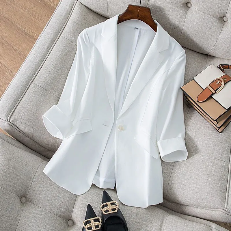 Women Formal Wear Korean - Jacke Damen bekleidung Slim Fit Diamant