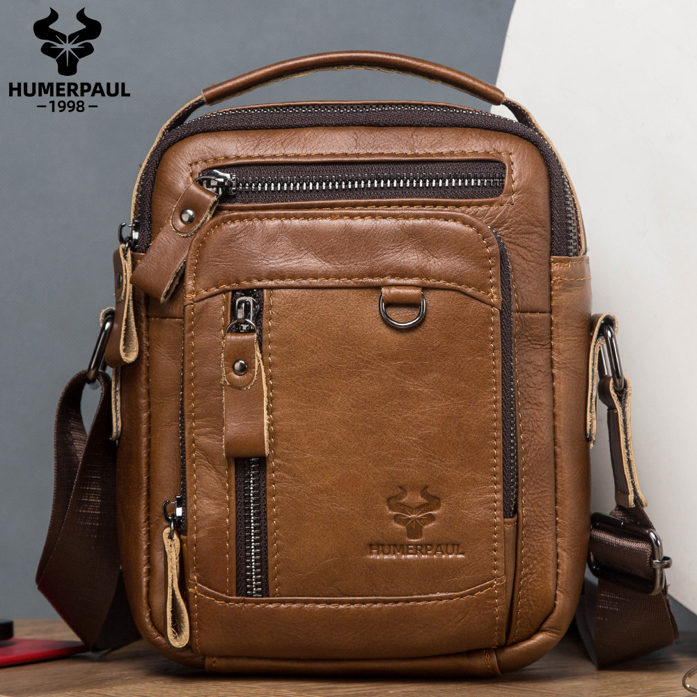 Structured Handbag Work - Humer paul 100% Echt leder Herren