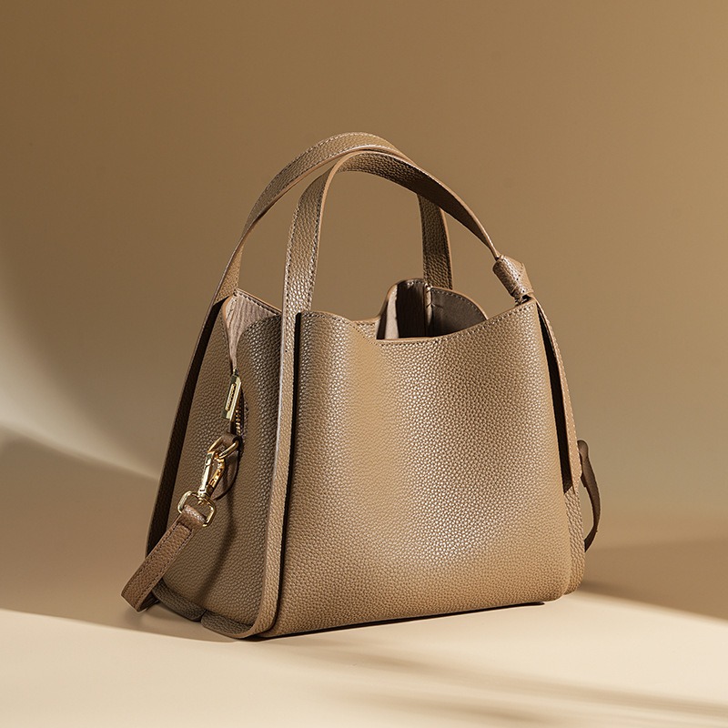 Structured Handbag Work - HIFASHION Damen-Tragetaschen aus echtem Leder, große
