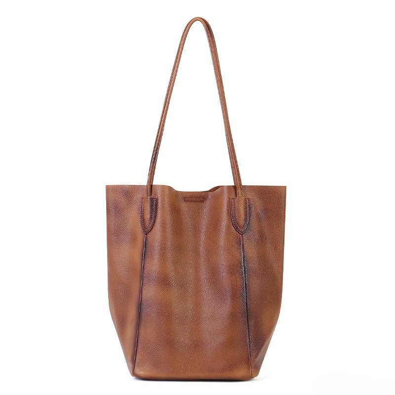 Structured Handbag Work - Vintage Alltagstasche für Frauen aus echtem