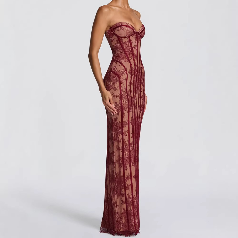 Formal Wear Gowns For Women - Trägerloses Bodycon Maxikleid für Damen 2026