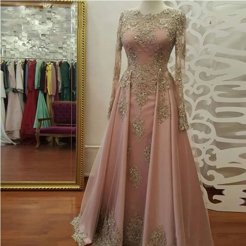 Erröten Roségold Langarm Abend – Women Formal Wear Dubai Bewertung und Preis