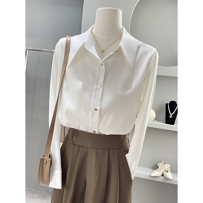 Langarm-Shirts für Damen, Chif – Women Formal Wear Korean Bewertung und Preis