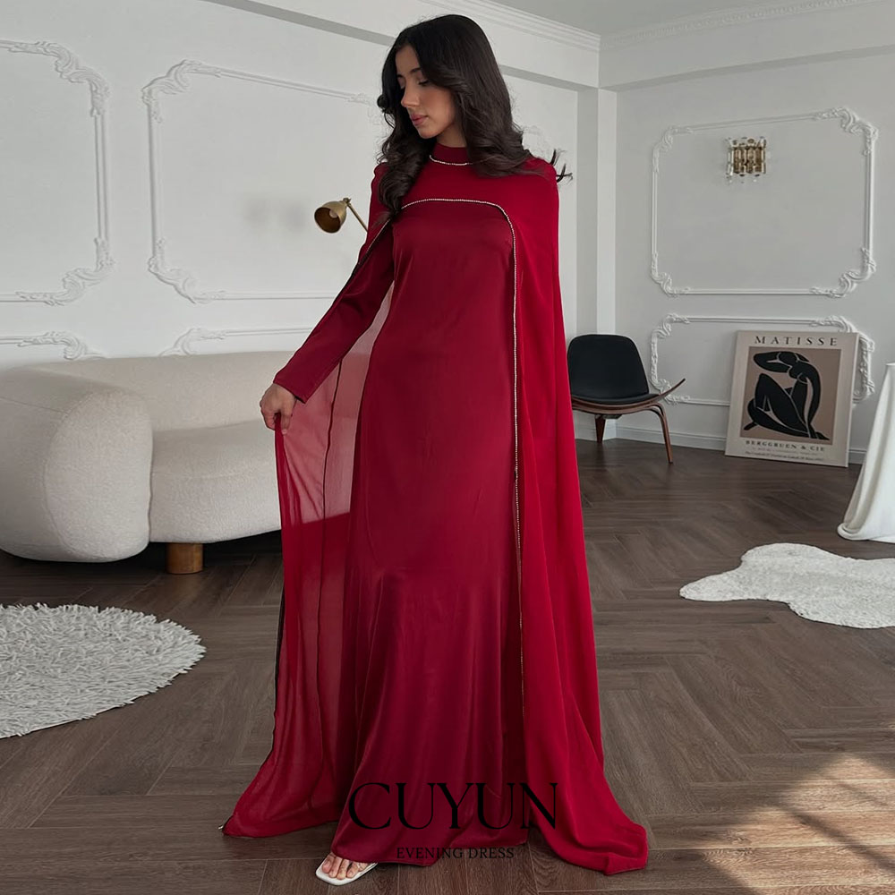 CUYUN Rot Saudi Frauen Abendkl – Women Formal Wear Dubai Bewertung und Preis