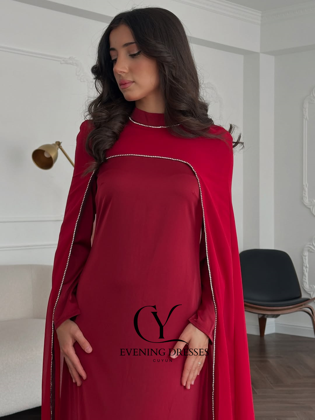 CUYUN Rot Saudi Frauen Abendkl – Women Formal Wear Dubai Bewertung und Preis