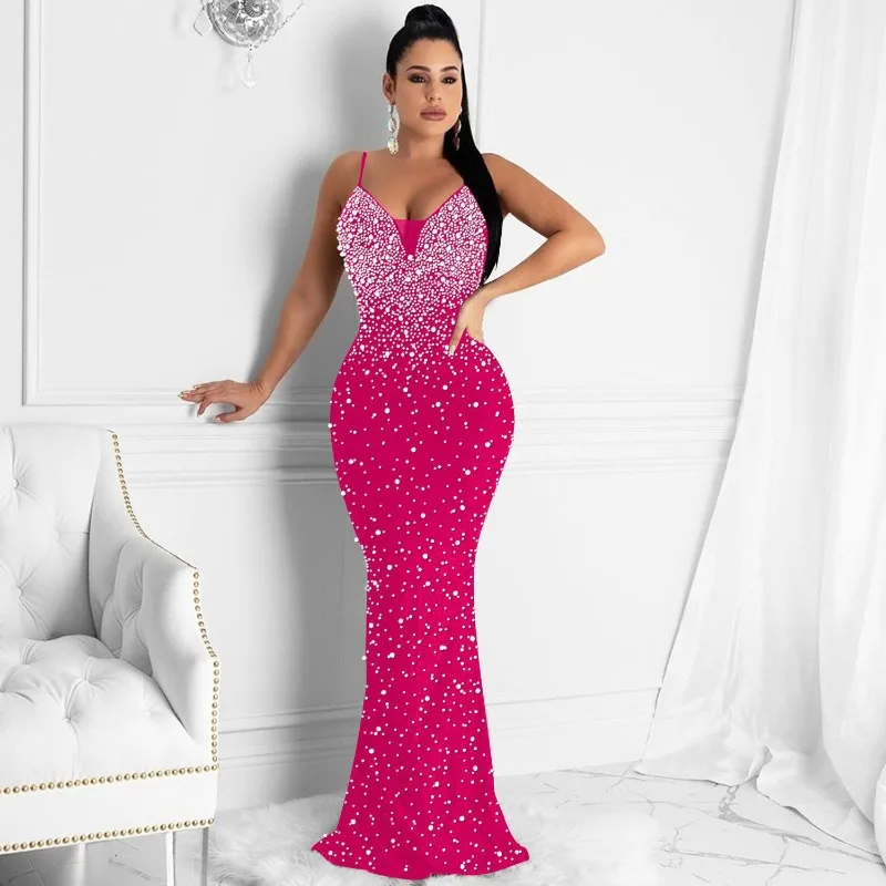 Elegantes Meerjungfrau-Maxikle – Formal Wear Gowns For Women Bewertung und Preis