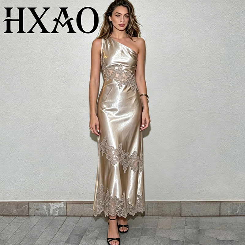 HXAO Damenkleid, Spitze, Satin – Formal Wear Gowns For Women Bewertung und Preis