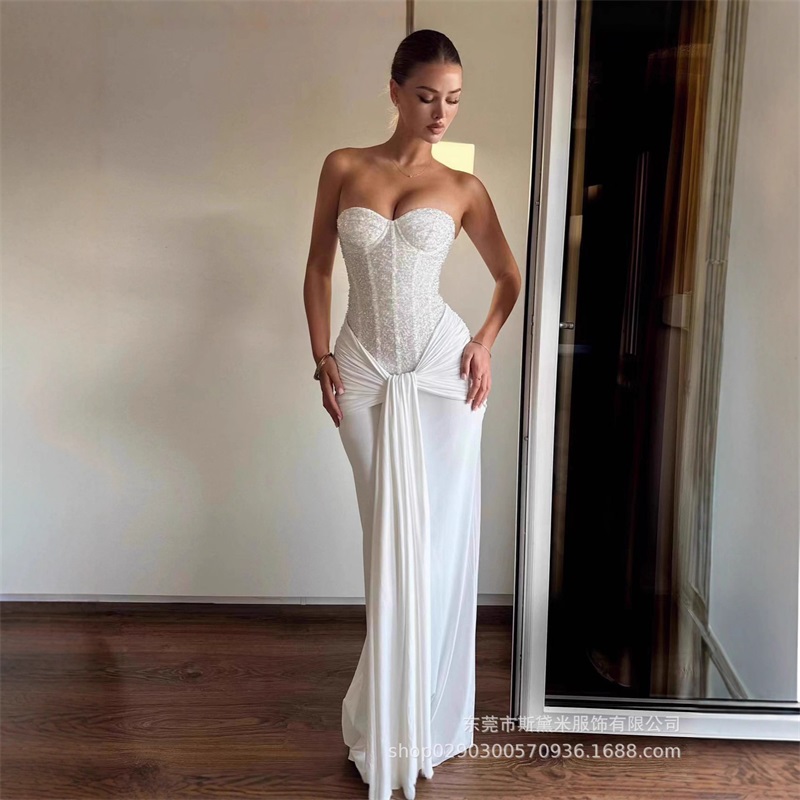 Glitzer-Pailletten-Damen-Absch – Formal Wear Gowns For Women Bewertung und Preis