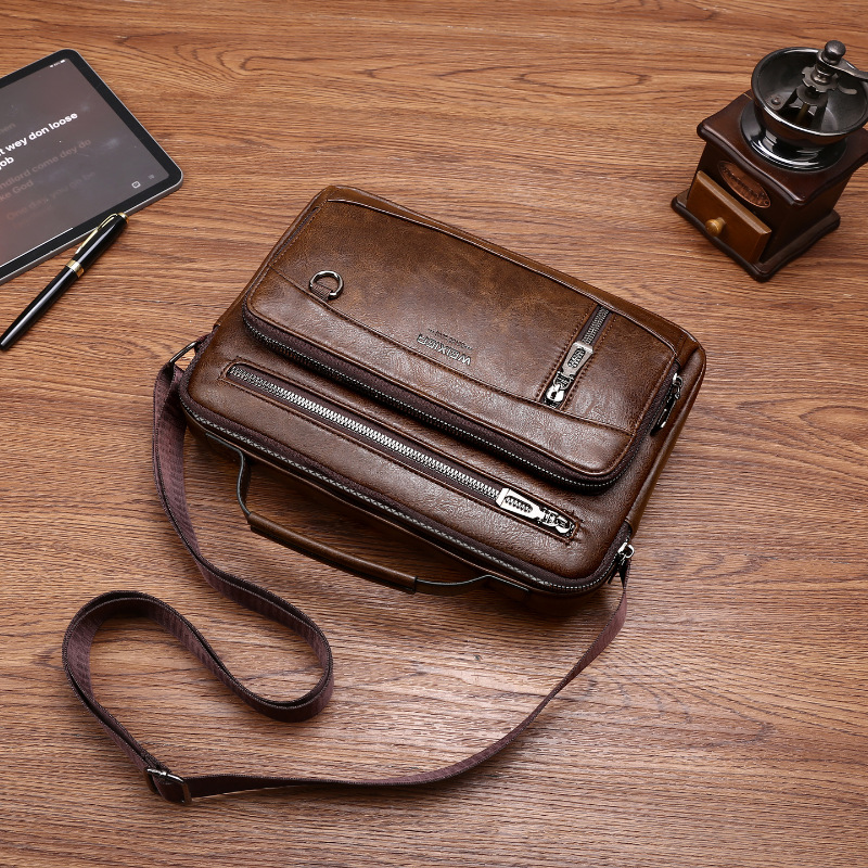 Herren-Umhängetasche aus PU-Le – Structured Handbag Work Bewertung und Preis