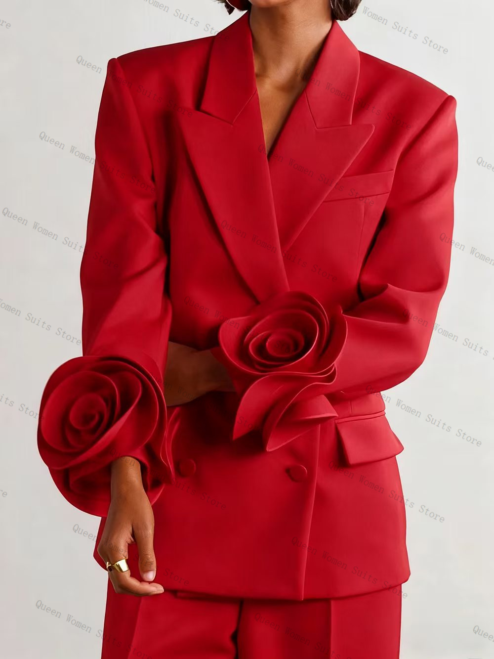 Luxuriöses rotes Damen-Anzug-S – Women Formal Wear Blazer Set Bewertung und Preis