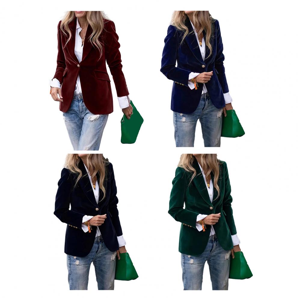 Samt-Sakko in Übergröße für Da – Women Formal Wear With Blazer Bewertung und Preis