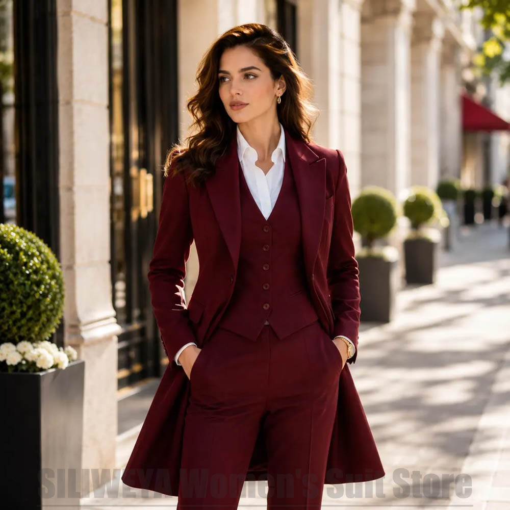 Modischer Damenanzug, 3-teilig – Women Formal Wear With Blazer Bewertung und Preis