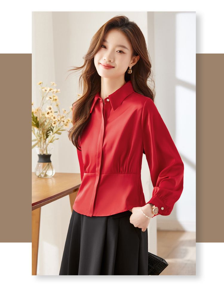 Langarmhemden für Damen, Baumw – Women Formal Wear Korean Bewertung und Preis