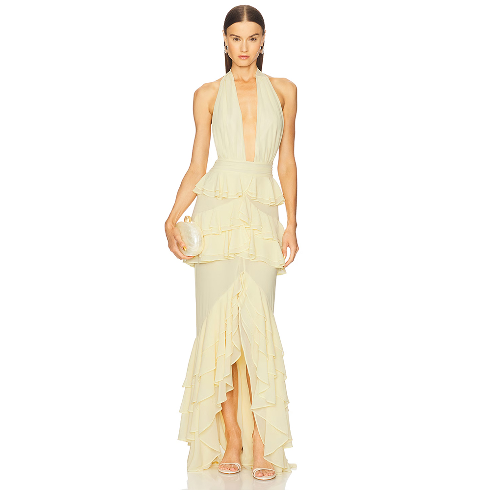 Abendkleider mit Tiefem V-Auss – Women'S Formal Wear For Wedding Guest Bewertung und Preis