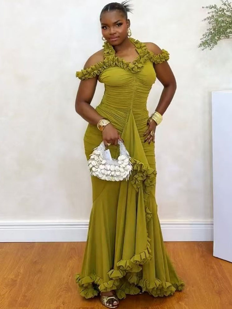 Sexy schulterfreie Hochzeitsga – Women'S Formal Wear For Wedding Guest Bewertung und Preis