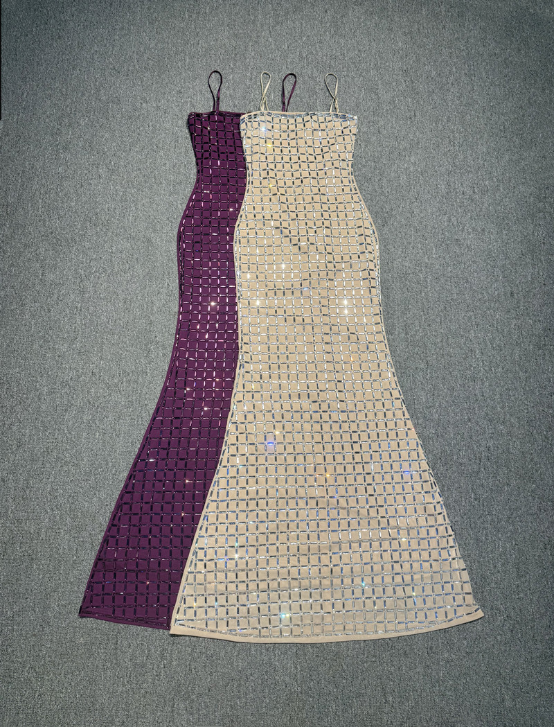 Lila Kristall Frauen Abendklei – Formal Wear Gowns For Women Bewertung und Preis