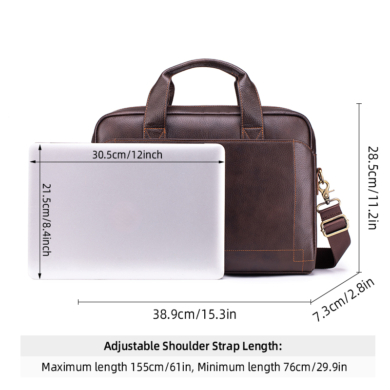 Echtes Leder Herren Business-A – Structured Handbag Work Bewertung und Preis