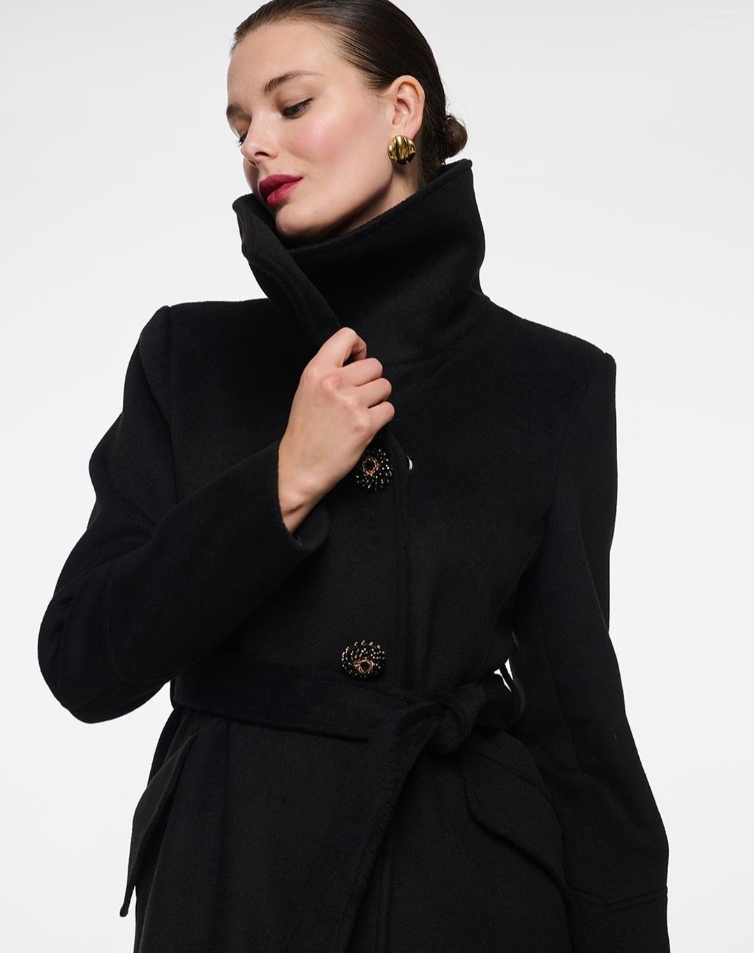 Vintage Schwarz Stehkragen Fra – Women Formal Wear For Plus Size Bewertung und Preis