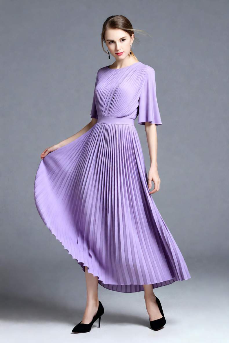 Damenkleid in Flieder mit Cape – Women'S Formal Wear For Wedding Guest Bewertung und Preis