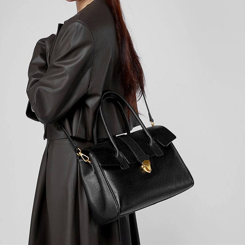 BURMINSA Echtleder-Taschen mit – Structured Handbag Work Bewertung und Preis