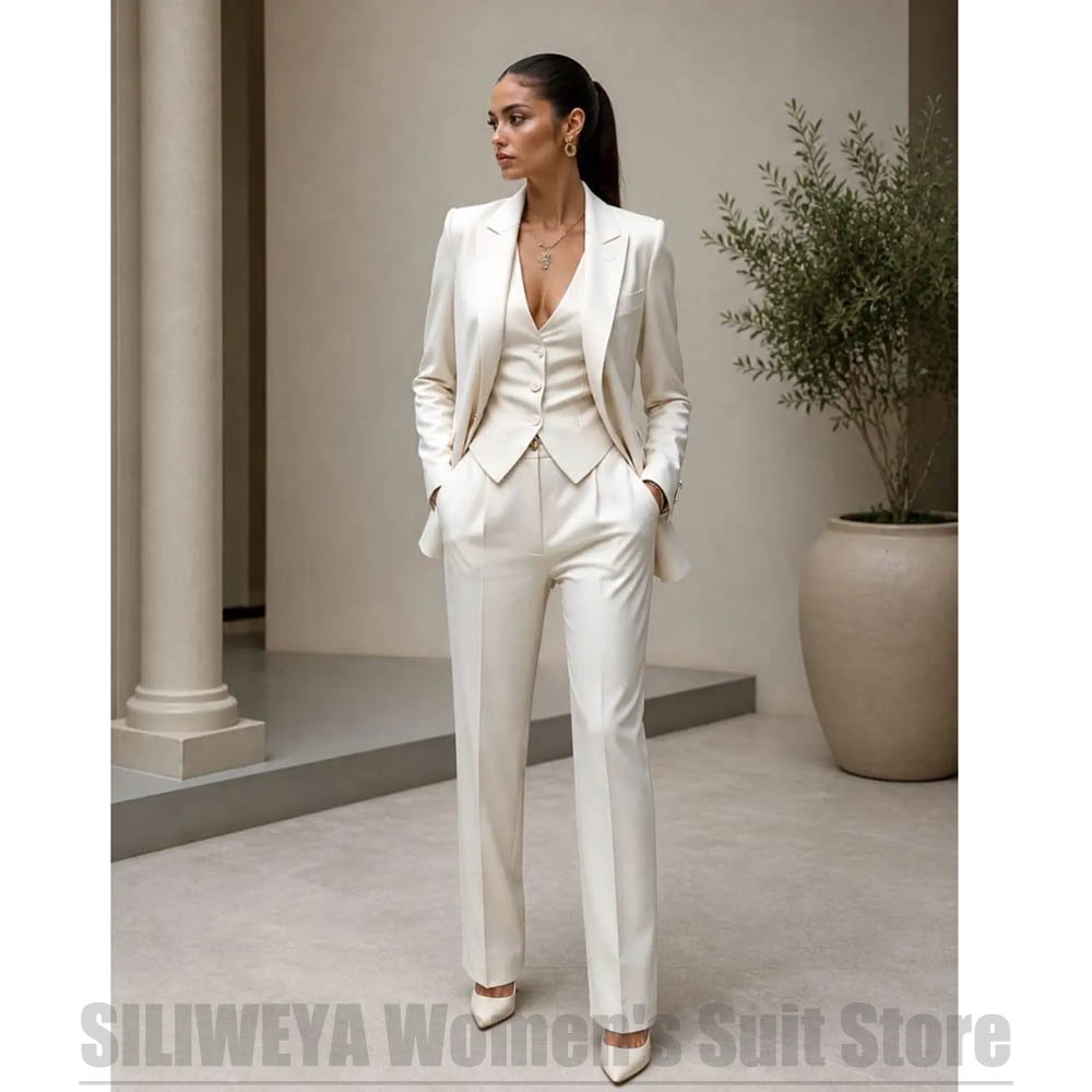 Damen 3-teiliges Anzug-Set, Bl – Women Formal Wear Blazer Set Bewertung und Preis