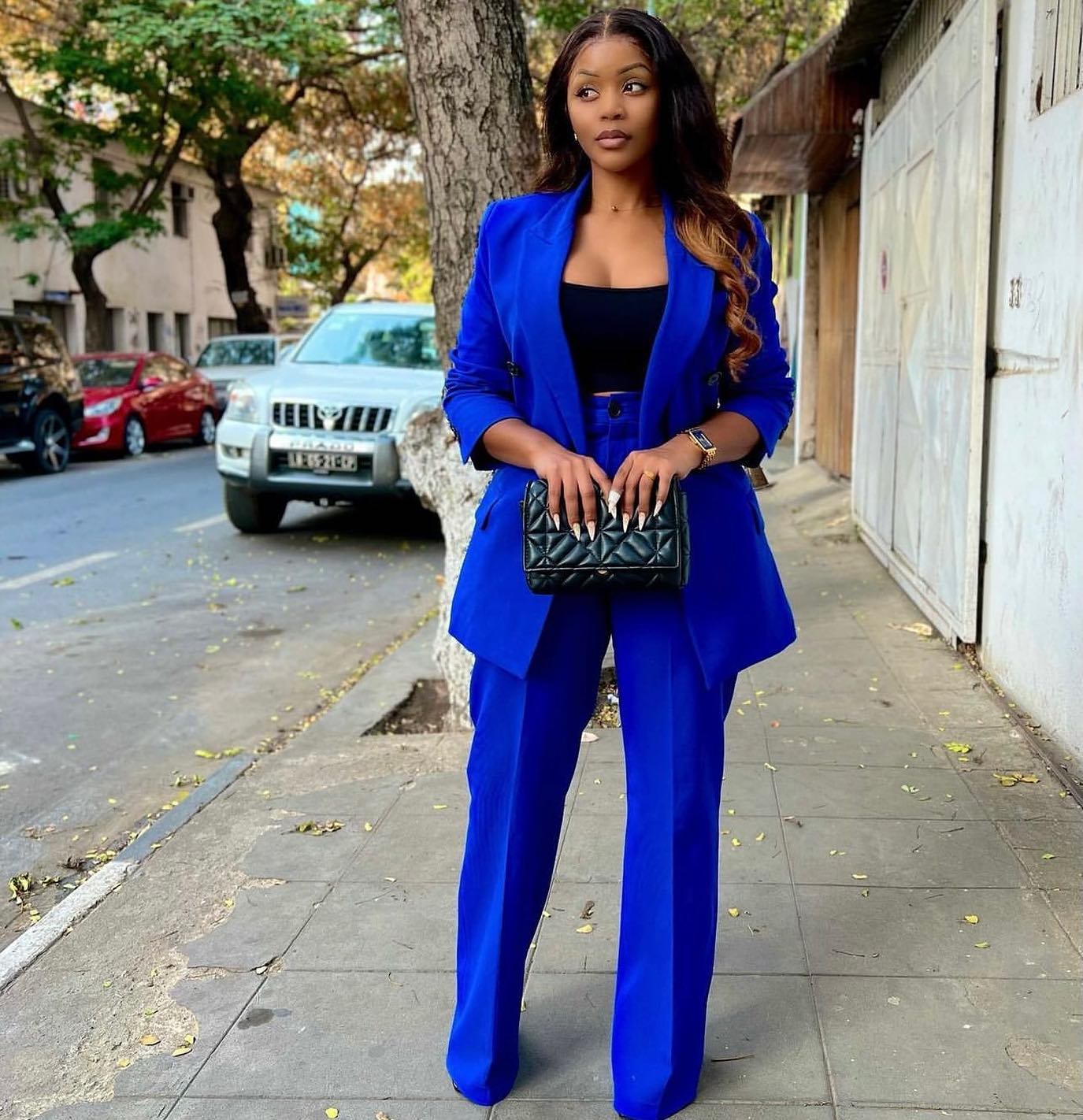 Königsblaue Damen-Hosenanzüge, – Women Formal Wear For Plus Size Bewertung und Preis