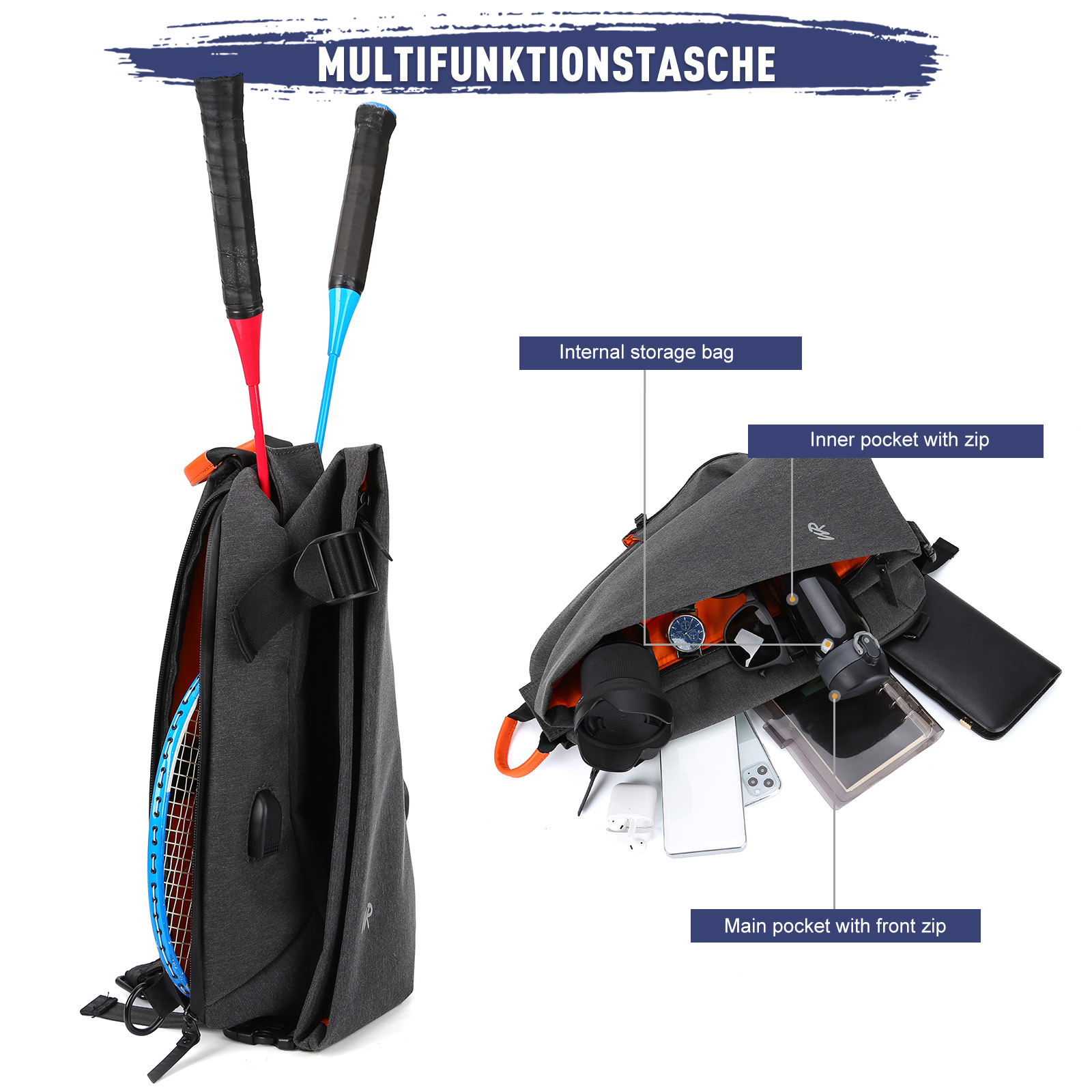 Herren Brusttasche Schultertas – Structured Handbag Work Bewertung und Preis